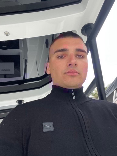 Tonci Jakšić on board a Nini Travel Agency boat in Split harbour