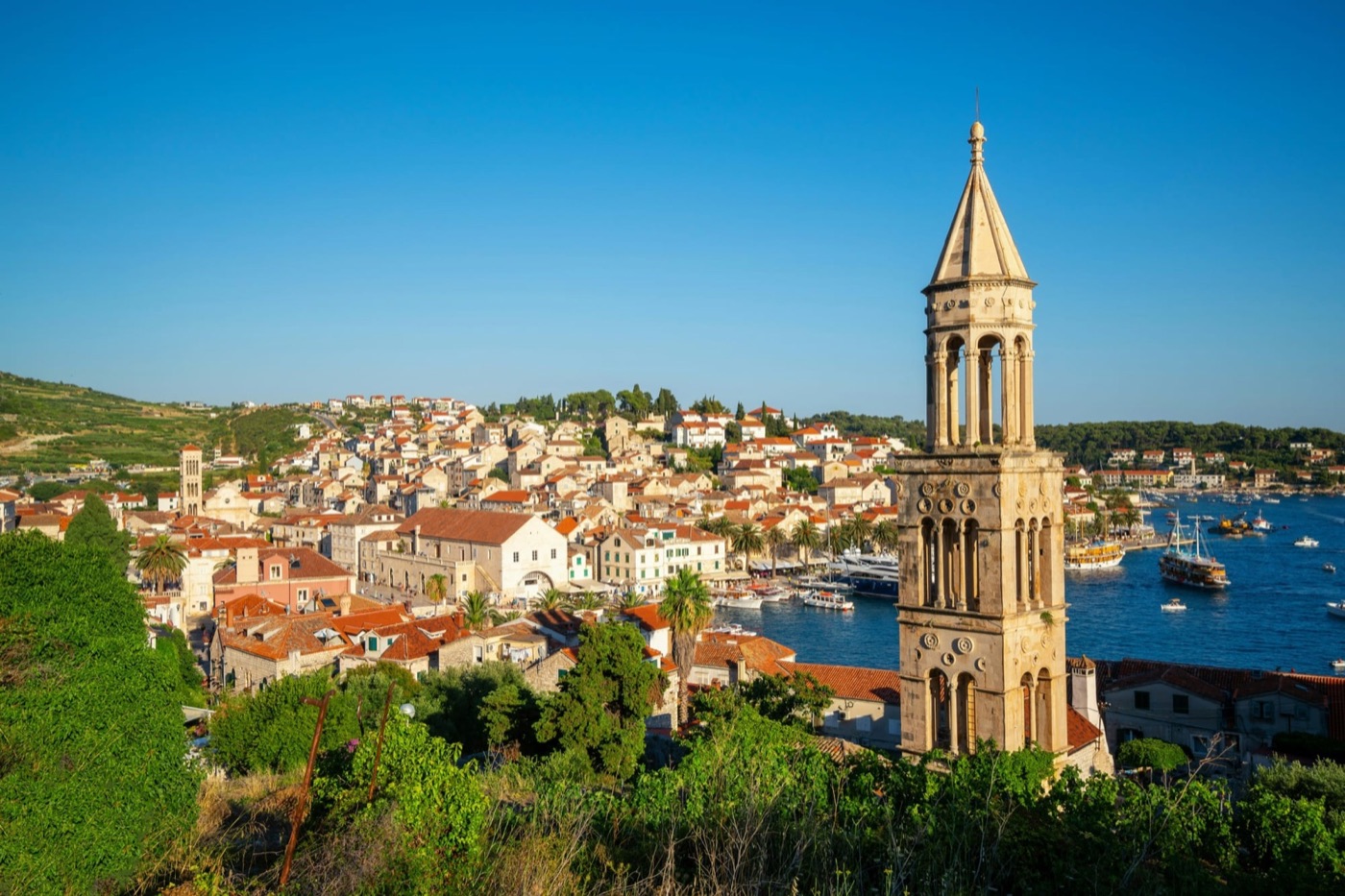 Pakleni Islands archipelago lagoons near Hvar, Croatia