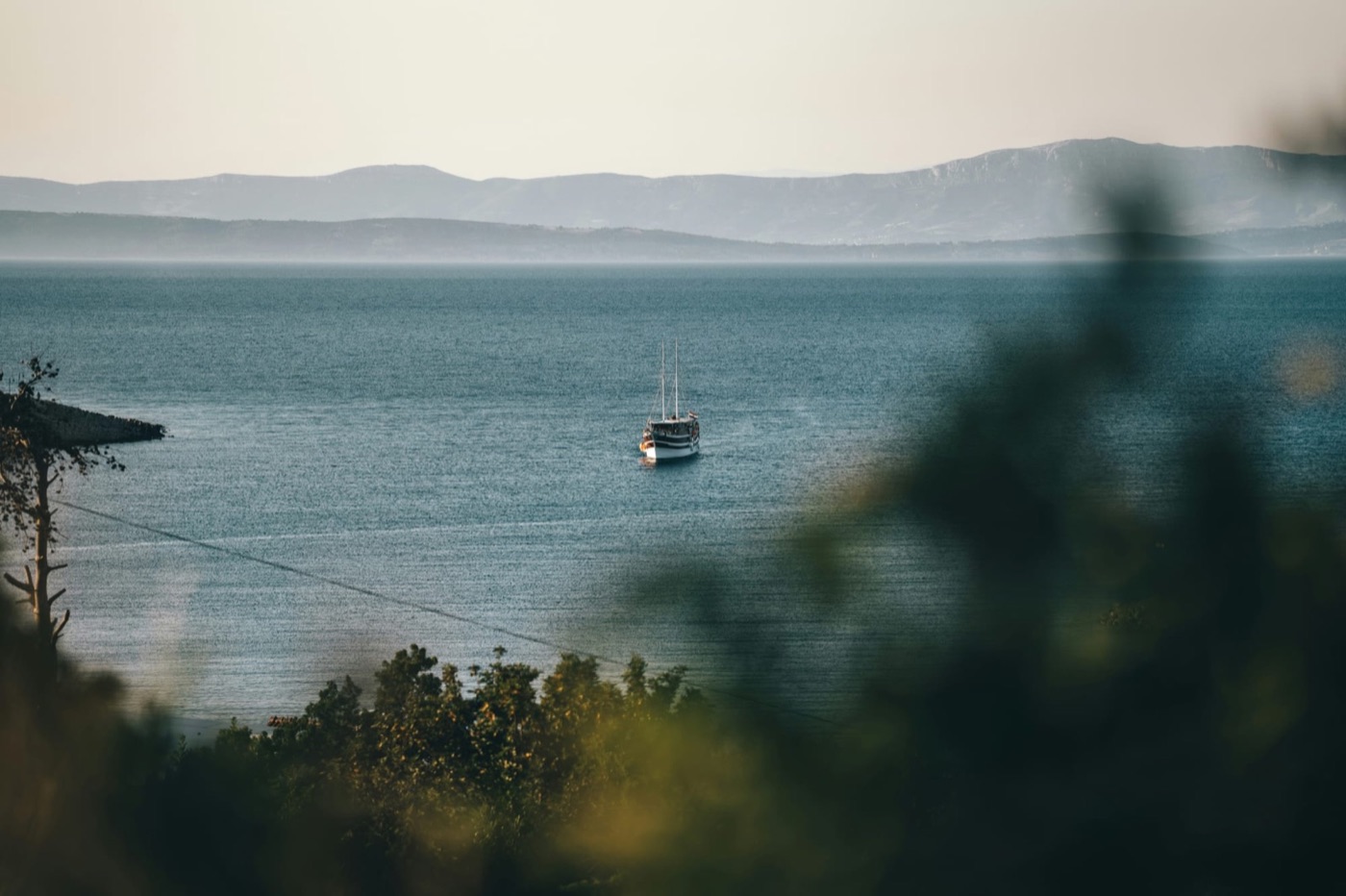 Coastal bay and harbour on Šolta island, Dalmatia Croatia