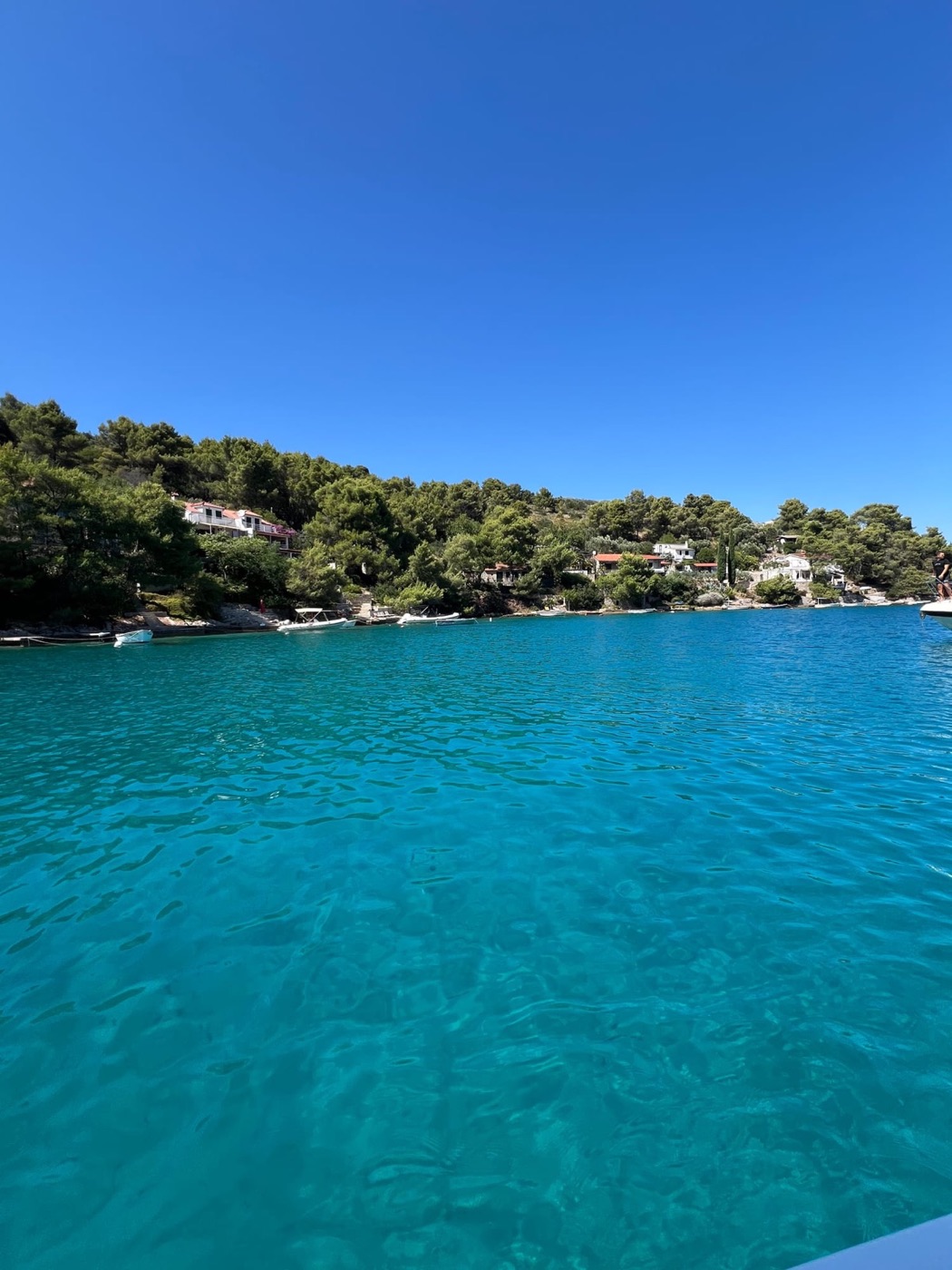 Crystal-clear turquoise bay on a Nini Tours boat day from Split