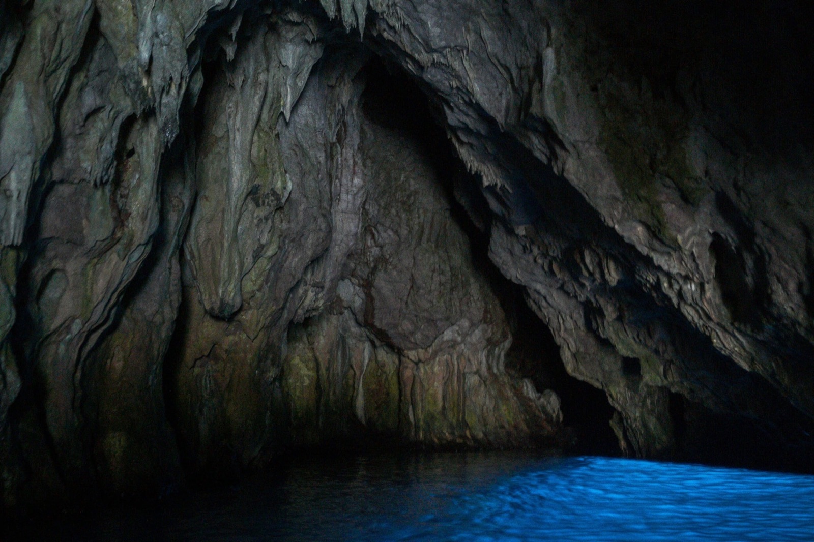 Crystal-clear Adriatic water and cliffs near Vis and the Blue Cave, Croatia