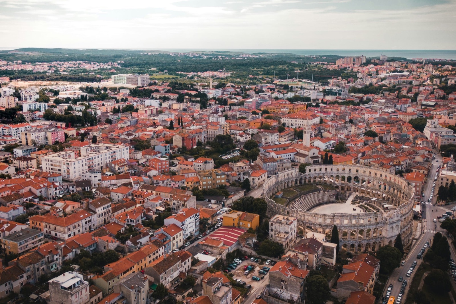 Pula and the Istrian Adriatic coast, Croatia
